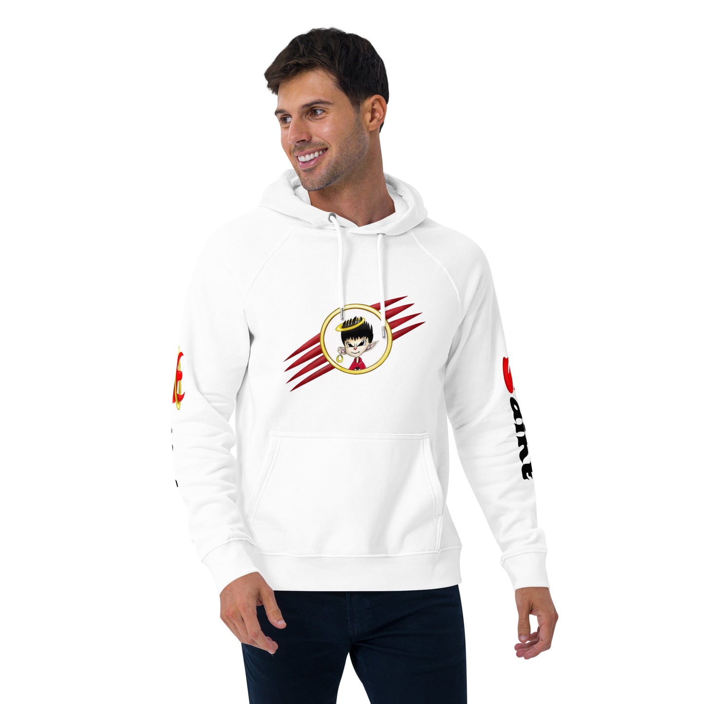 Unisex eco raglan hoodie