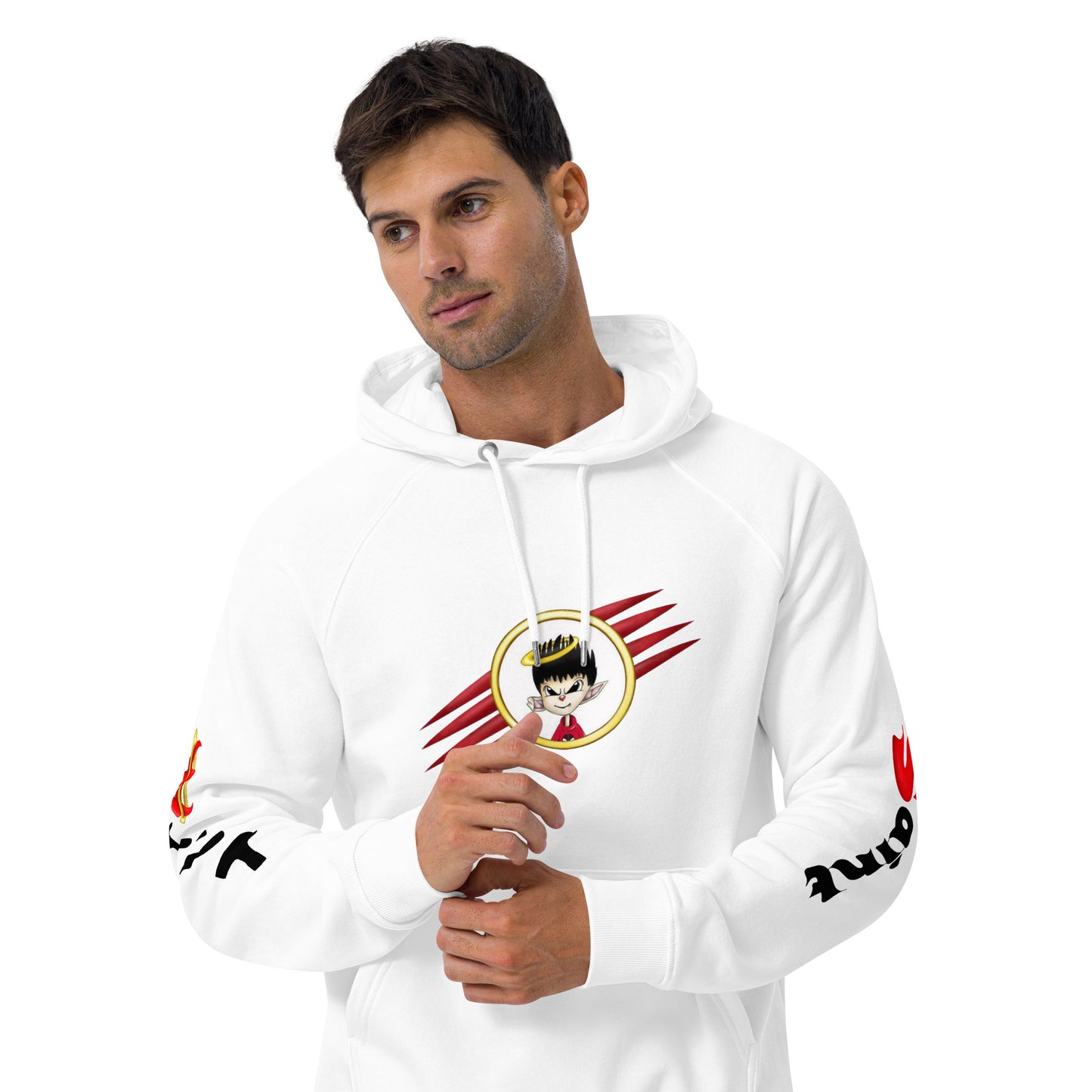 Unisex eco raglan hoodie