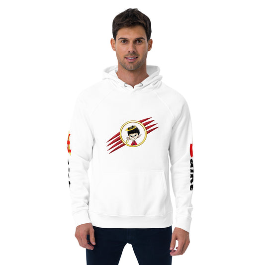 Unisex eco raglan hoodie